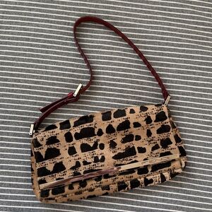 . Fendi Vintage Ponyhair baguette shoulder bag